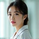 慶應医学博士、皮膚科学研究員の日本人女性のポートレート