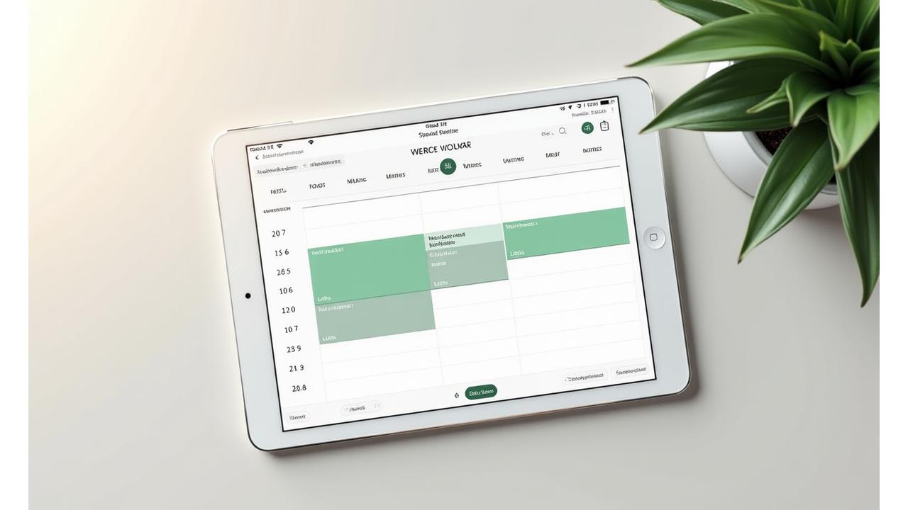 ボタニカ工房ワークショップのオンライン予約カレンダー表示。空き状況が分かりやすく示されている